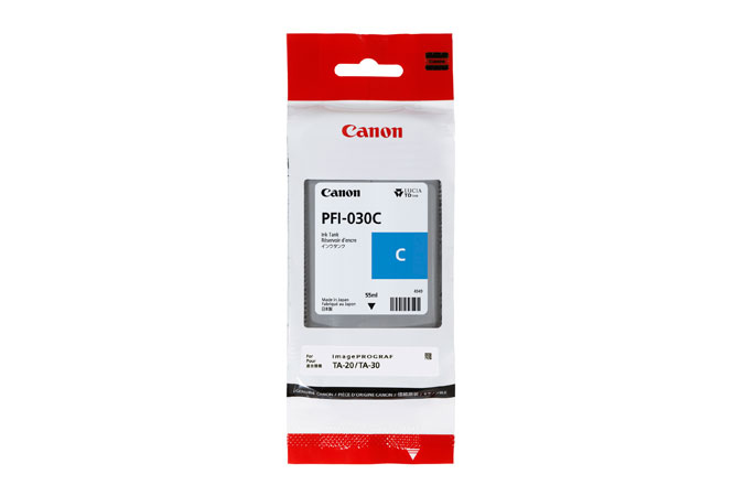 Canon Cyan Ink Cartridge — imagePROGRAF TM-240/TM-240MFP/TM-340/TM-340MFP (PFI-030)