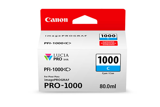 Canon Cyan Ink Cartridge — imagePROGRAF PRO-1000 (PFI-1000)