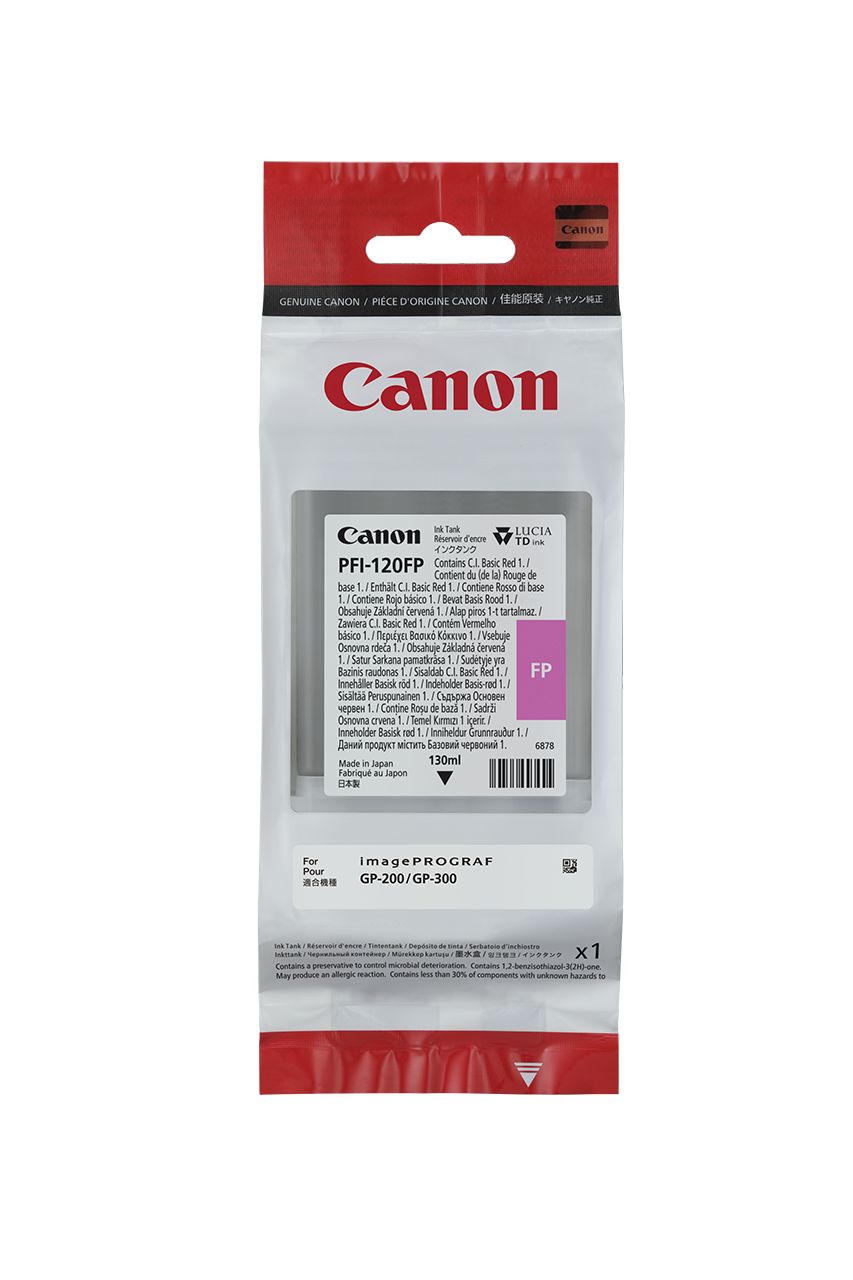 Canon Fluorescent Pink Ink Cartridge — imagePROGRAF GP-200/GP-300 (PFI-120/320)