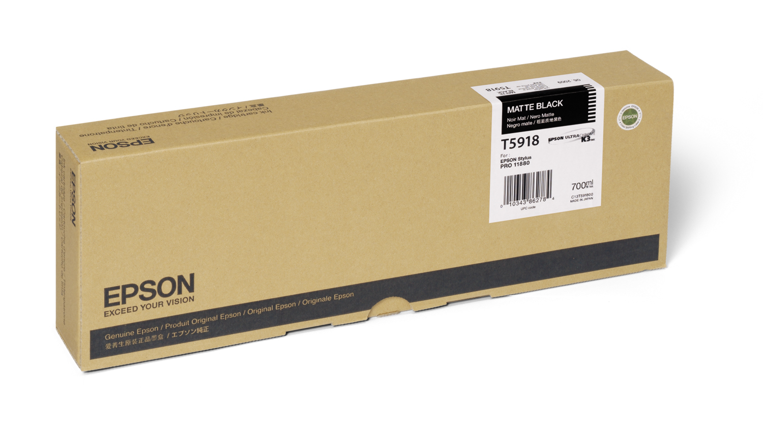 Epson UltraChrome K3 Matte Black Ink Cartridge — Stylus Pro 11880