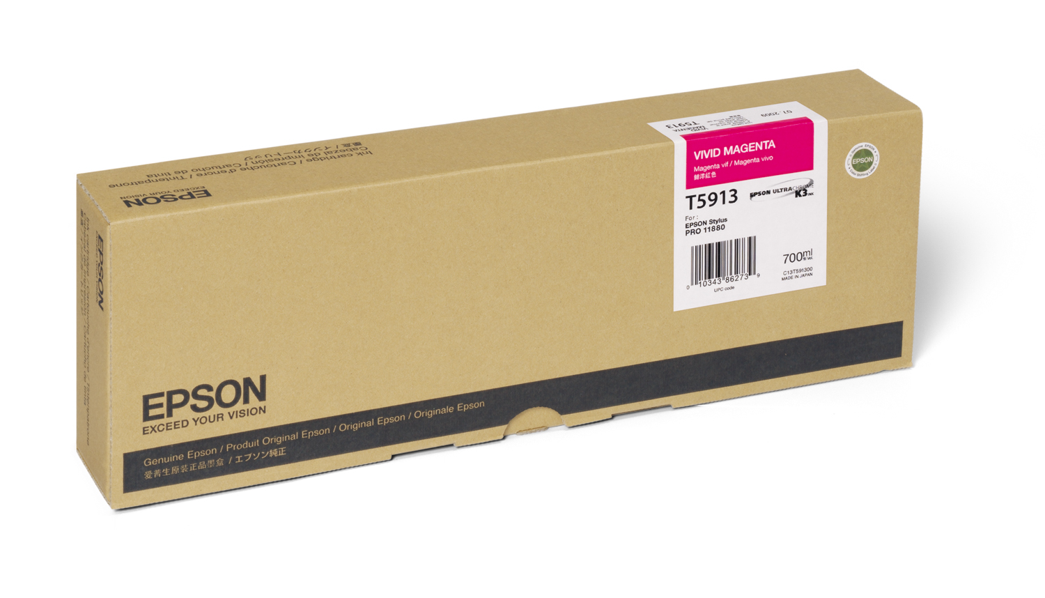 Epson UltraChrome K3 Vivid Magenta Ink Cartridge — Stylus Pro 11880