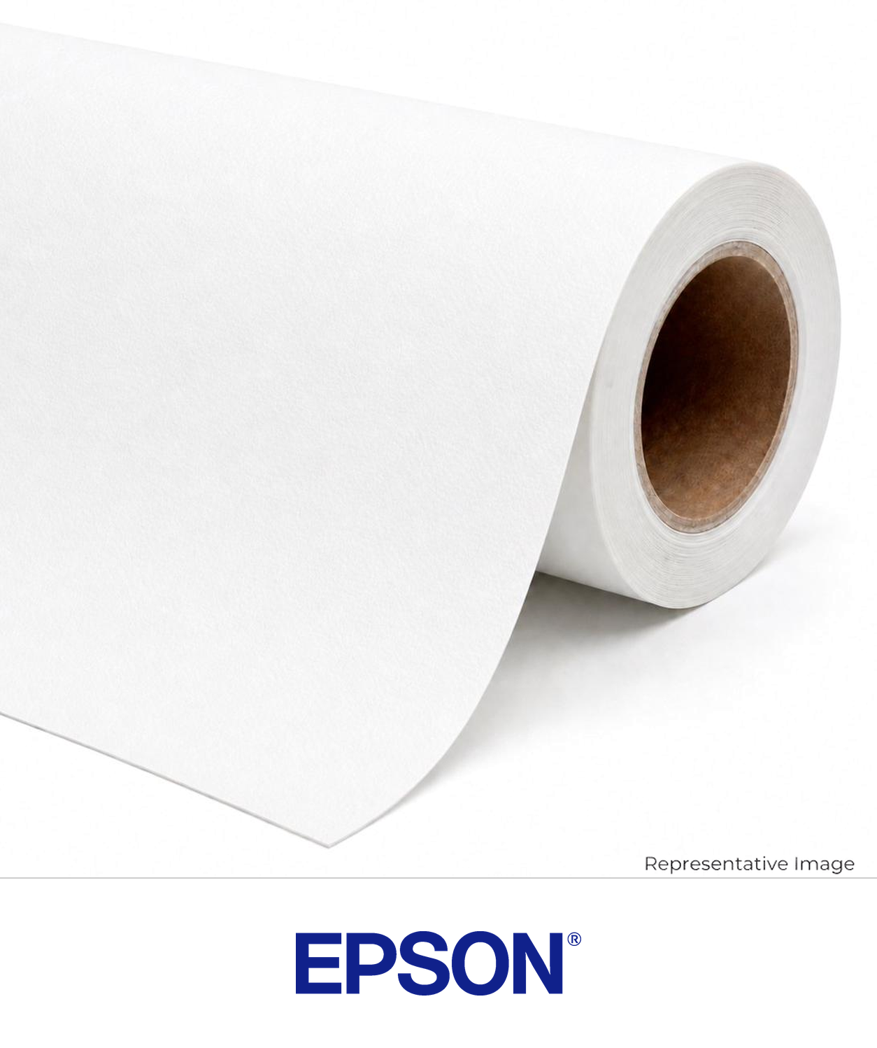 Roll of textured white fine art paper
