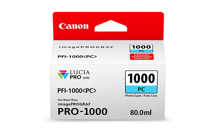 Canon Photo Cyan Ink Cartridge — imagePROGRAF PRO-1000 (PFI-1000)