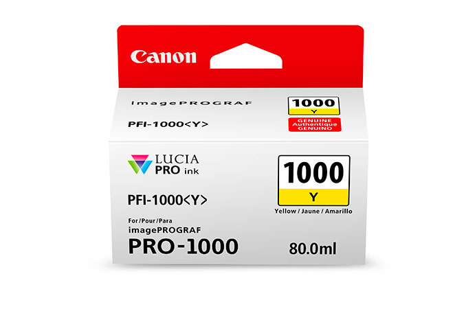 Canon Yellow Ink Cartridge — imagePROGRAF PRO-1000 (PFI-1000)