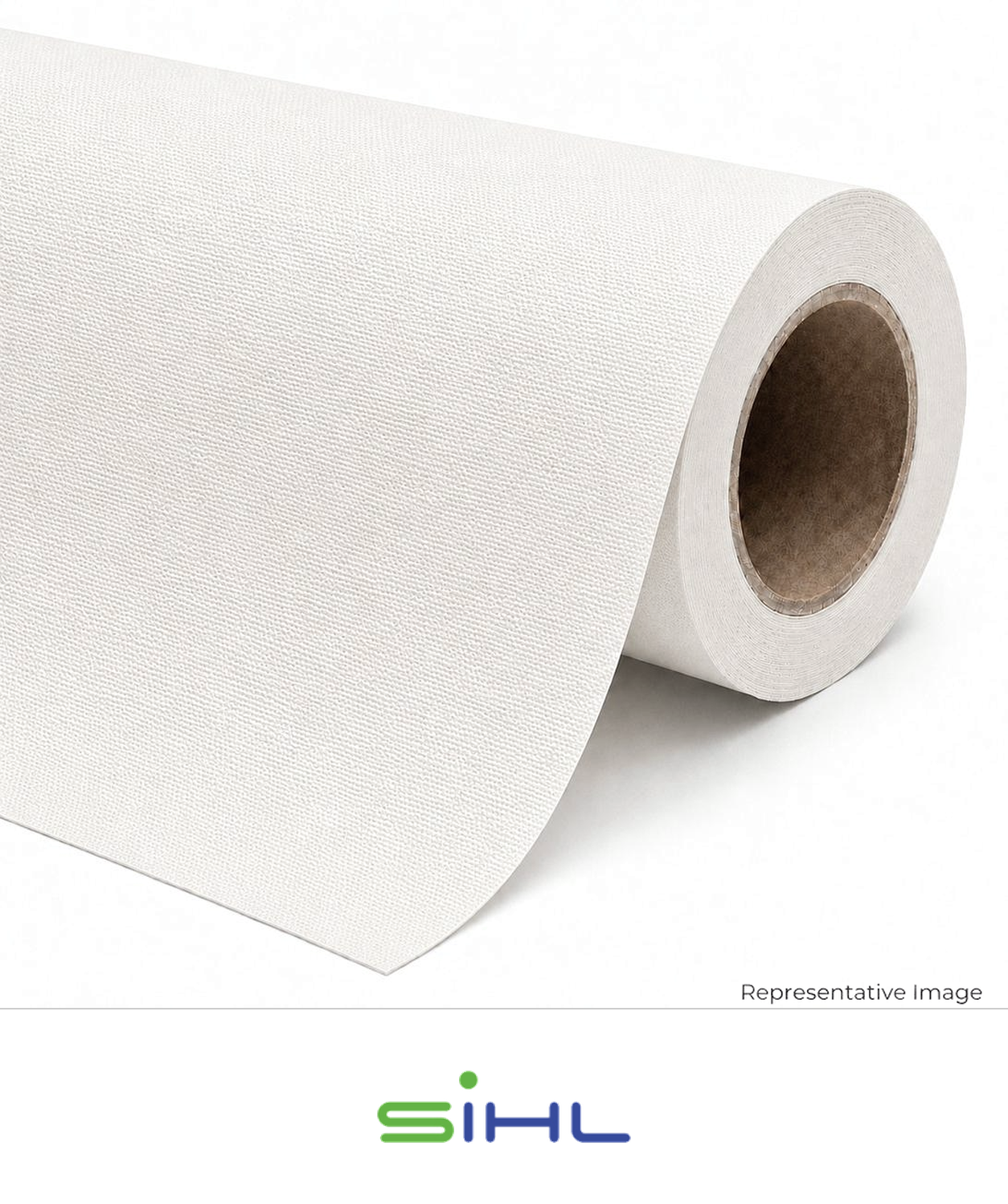 Roll of matte natural oba-free canvas