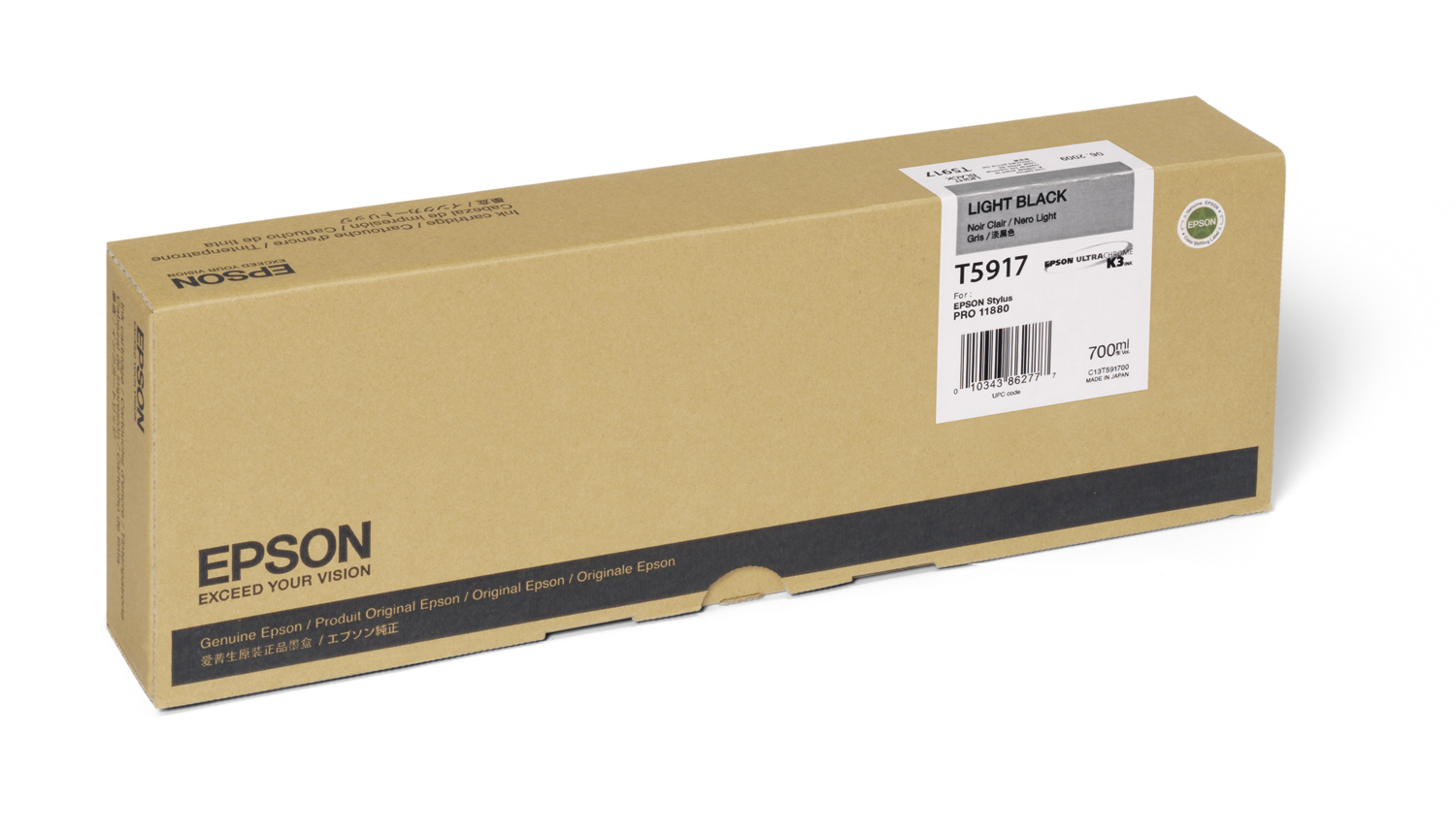 Epson UltraChrome K3 Light Black Ink Cartridge — Stylus Pro 11880