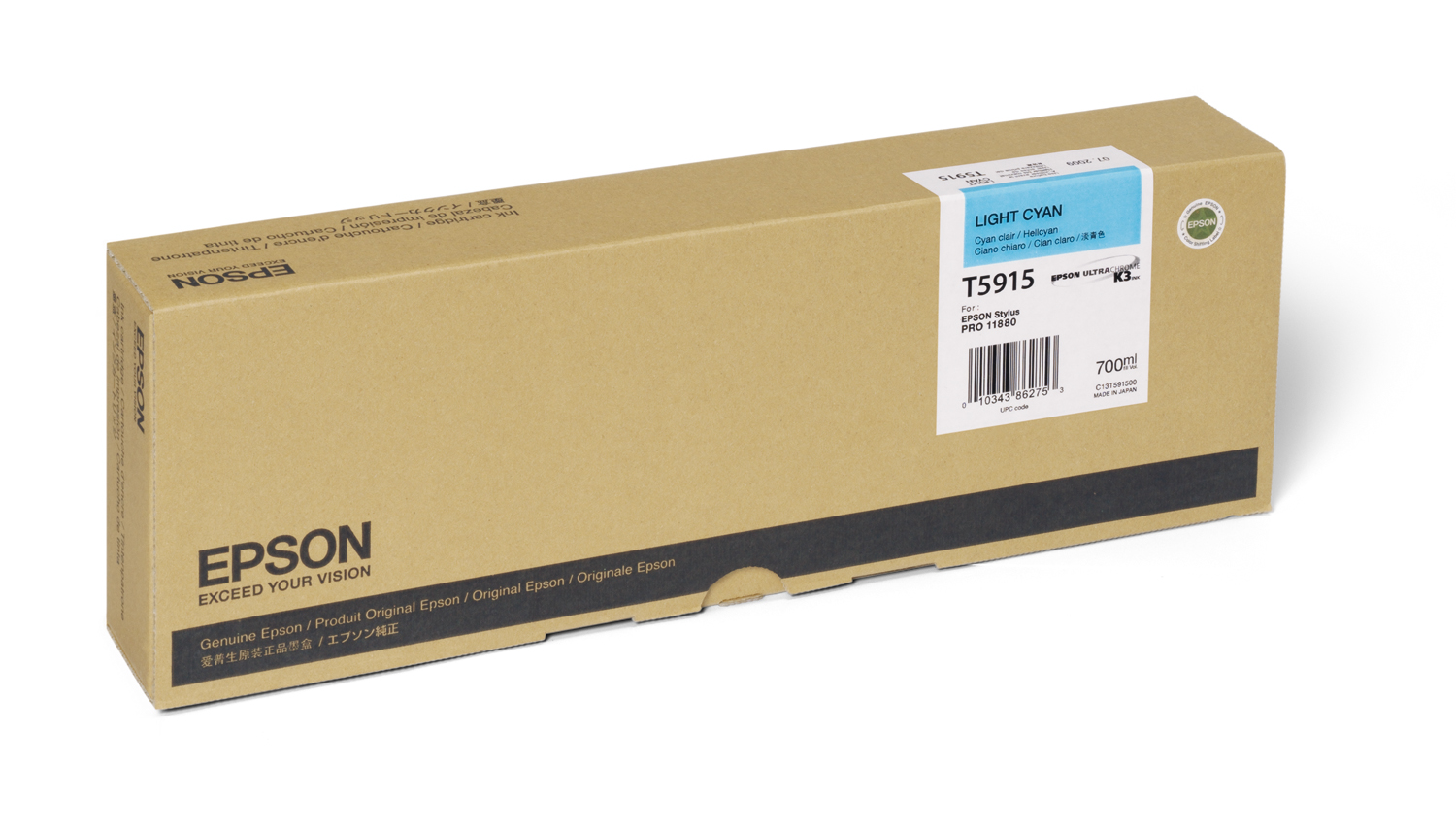 Epson UltraChrome K3 Light Cyan Ink Cartridge — Stylus Pro 11880