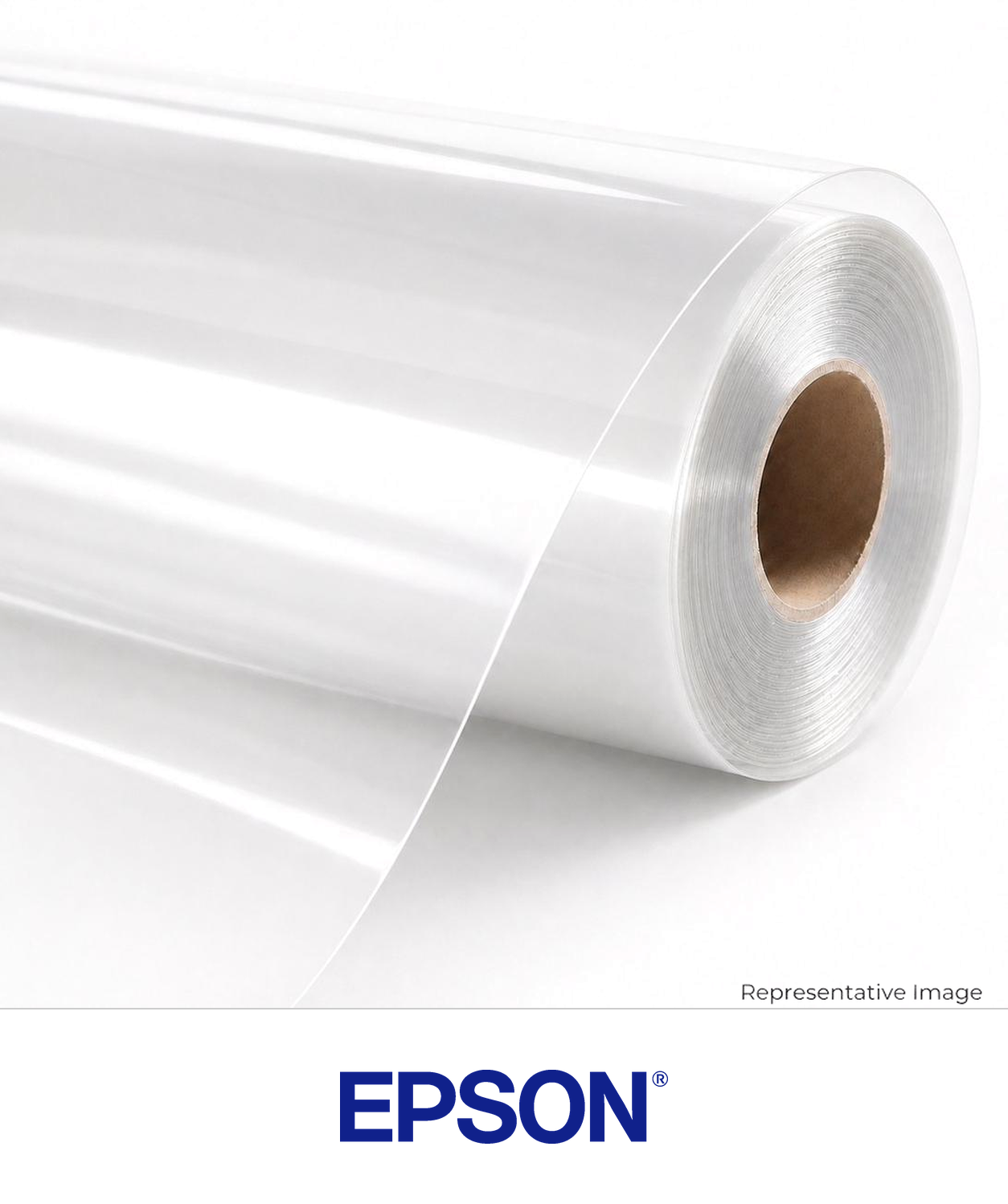 Roll of gloss clear print film