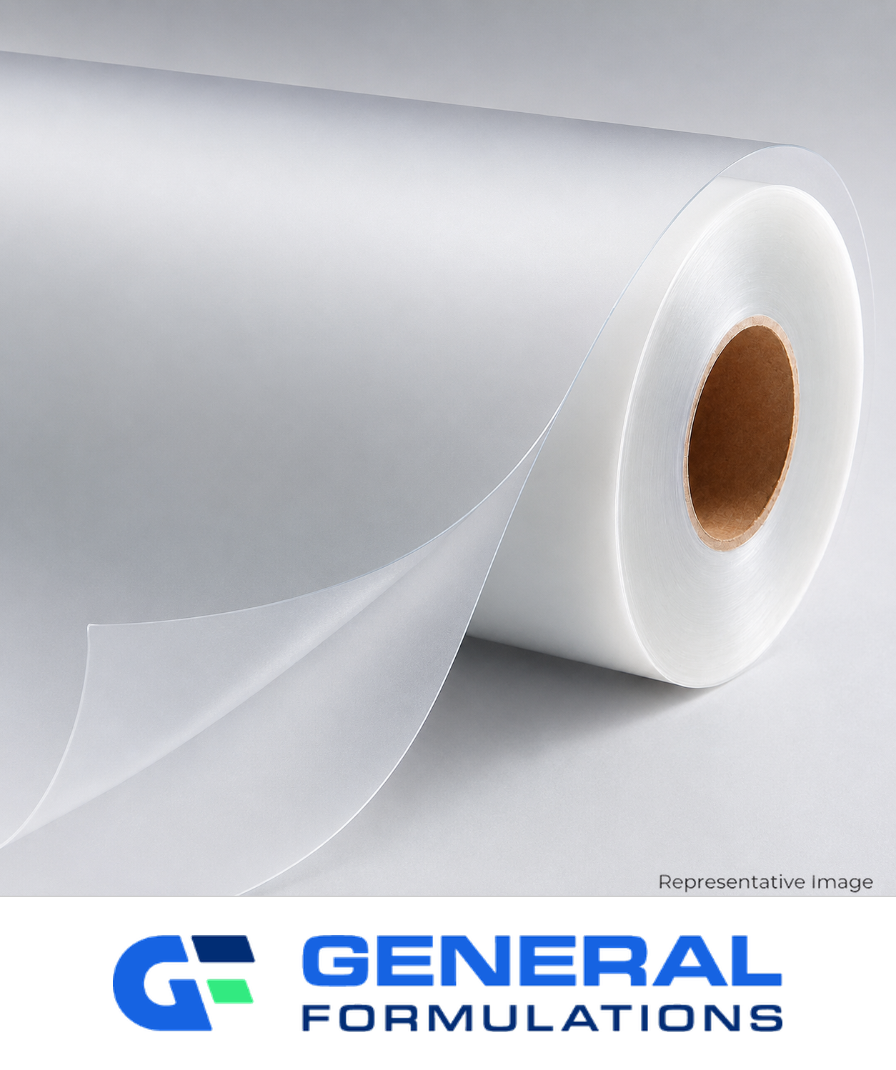 Roll of matte clear adhesive-backed laminate
