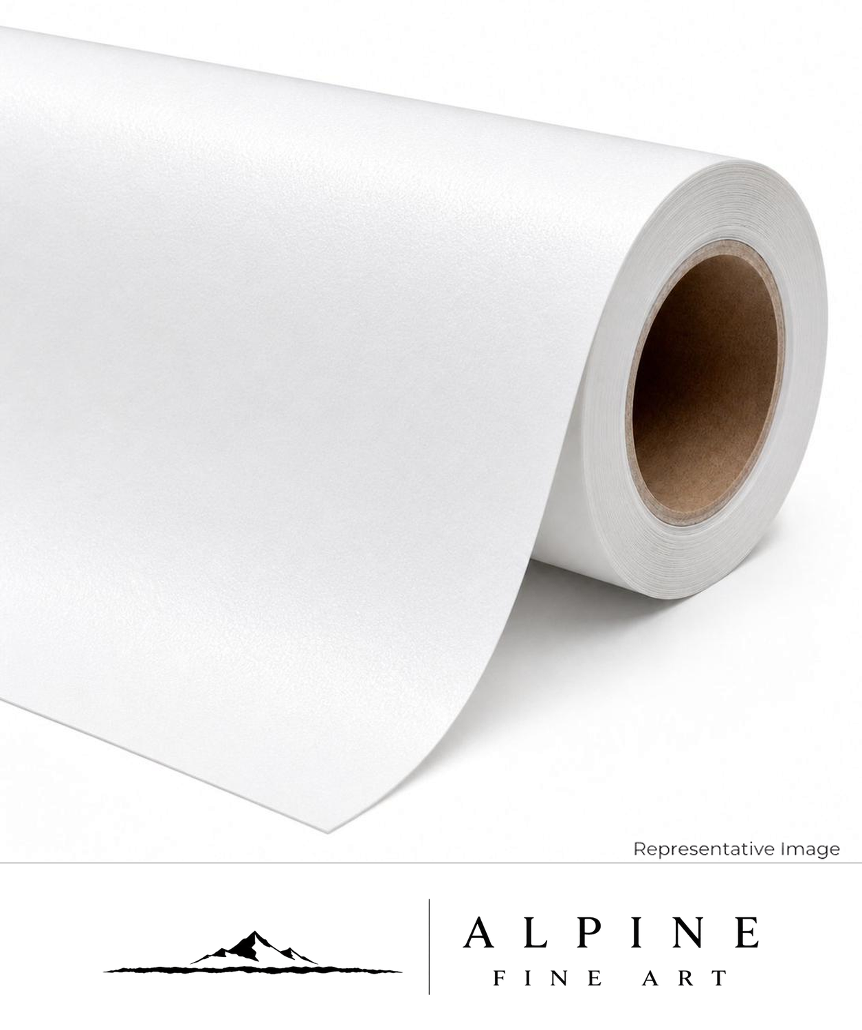 Roll of satin white photo paper