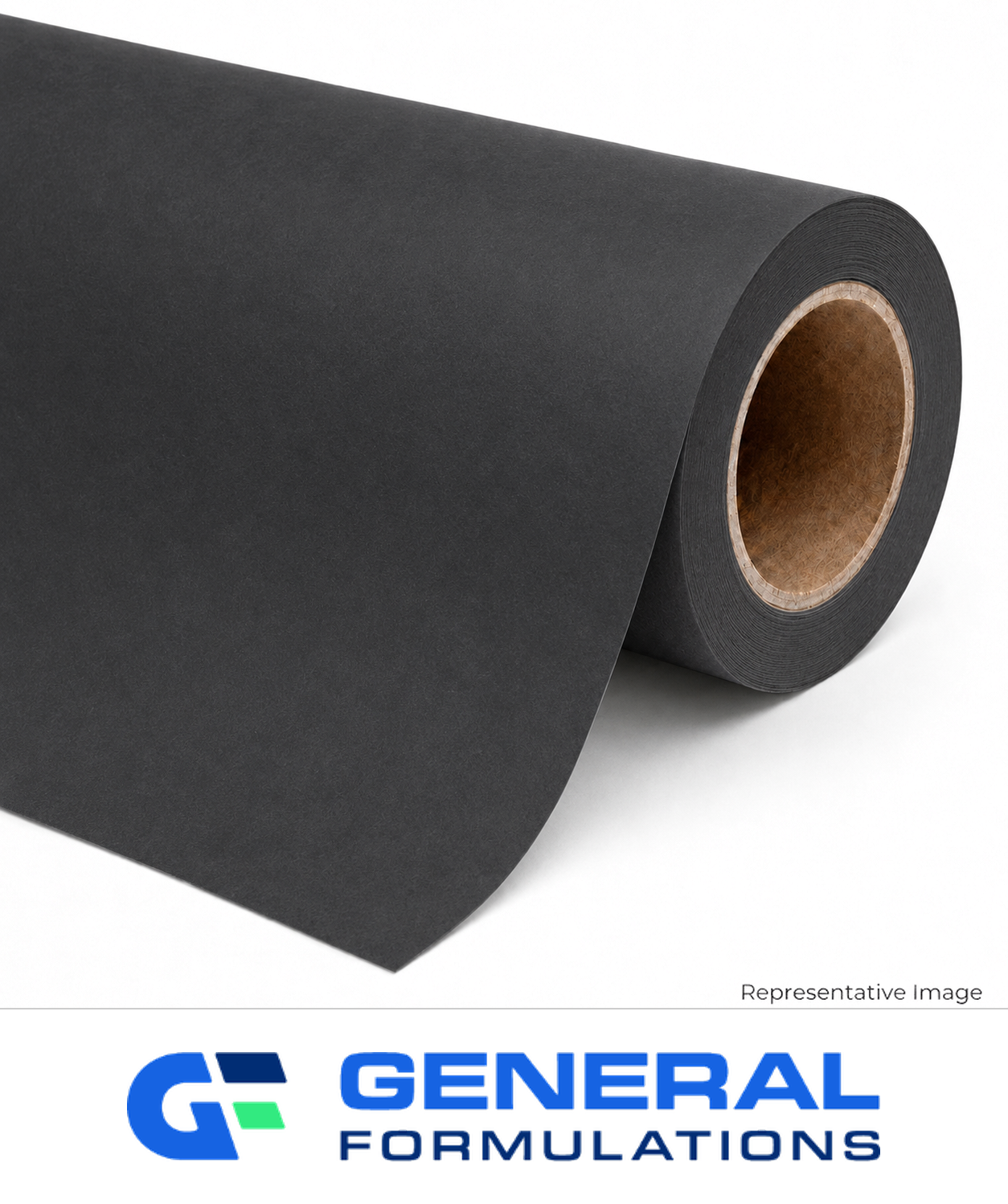 Roll of matte white adhesive-backed media
