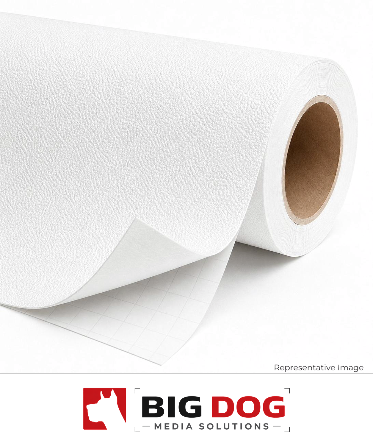 Roll of textured white adhesive-backed wall vinyl